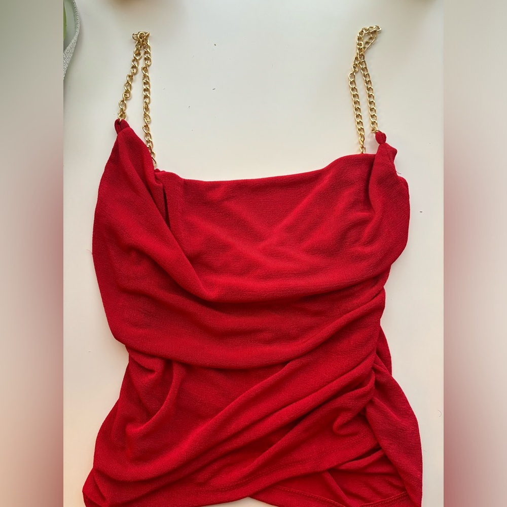 Red camisole top